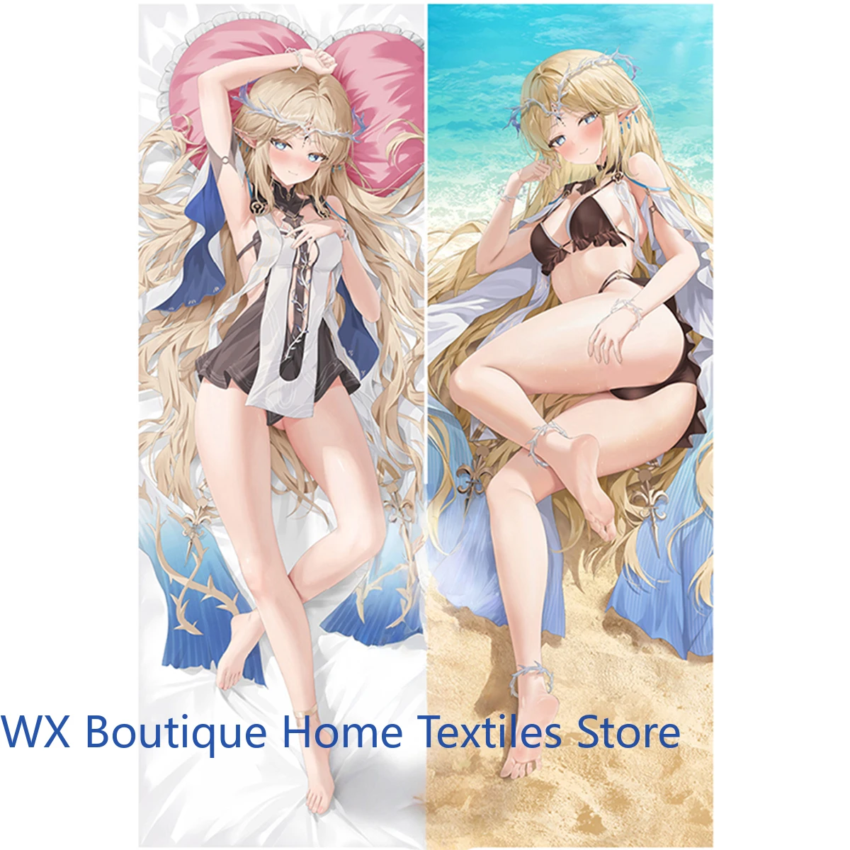 

Чехол Cartethyia Dakimakura в стиле аниме для девочек Waifu Otaku, наволочка для тела в натуральную величину, двусторонний принт