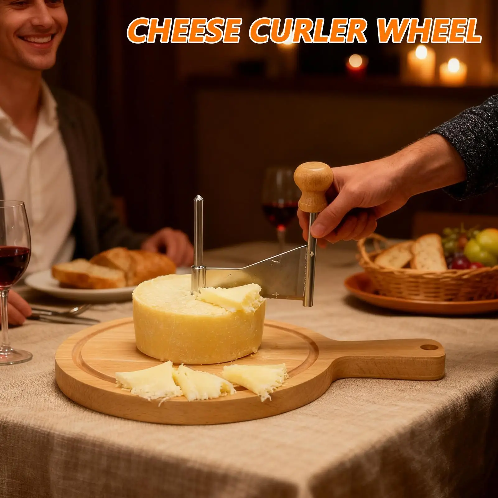 

Cheese Flower Maker Stainless Steel with Handle Cheese Slicer Flower Maker Wheel for Chocolate Dessert Pastry Baking Home