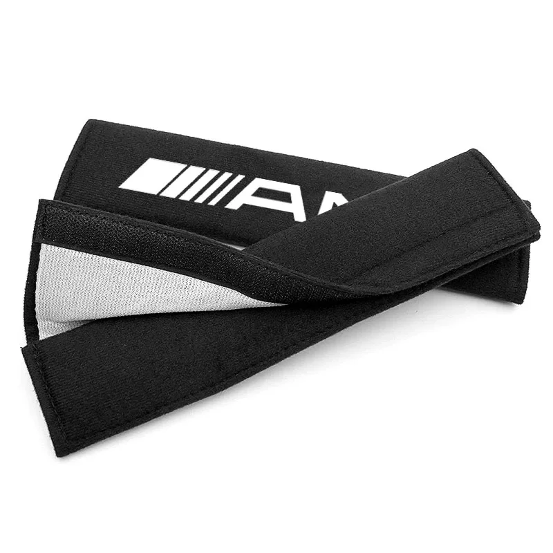 Car Seat Belt Cotton Safety Belt Shoulder Protector Cover Car Accessories For Mercedes Benz GLE GLC A B C E Class W176 W246  AMG