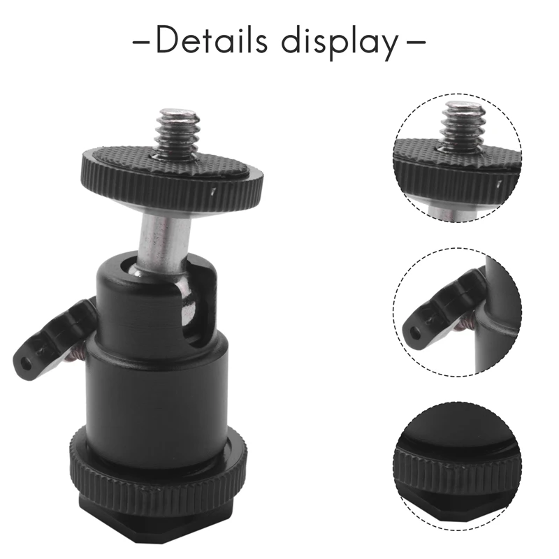 A56G-Camera Screw, 21 Pcs 1/4 Inch 3/8 Inch Converter Threaded Screws 1/4Inch Hot Shoe Adapter Mount Camera Ball Head Set Camera