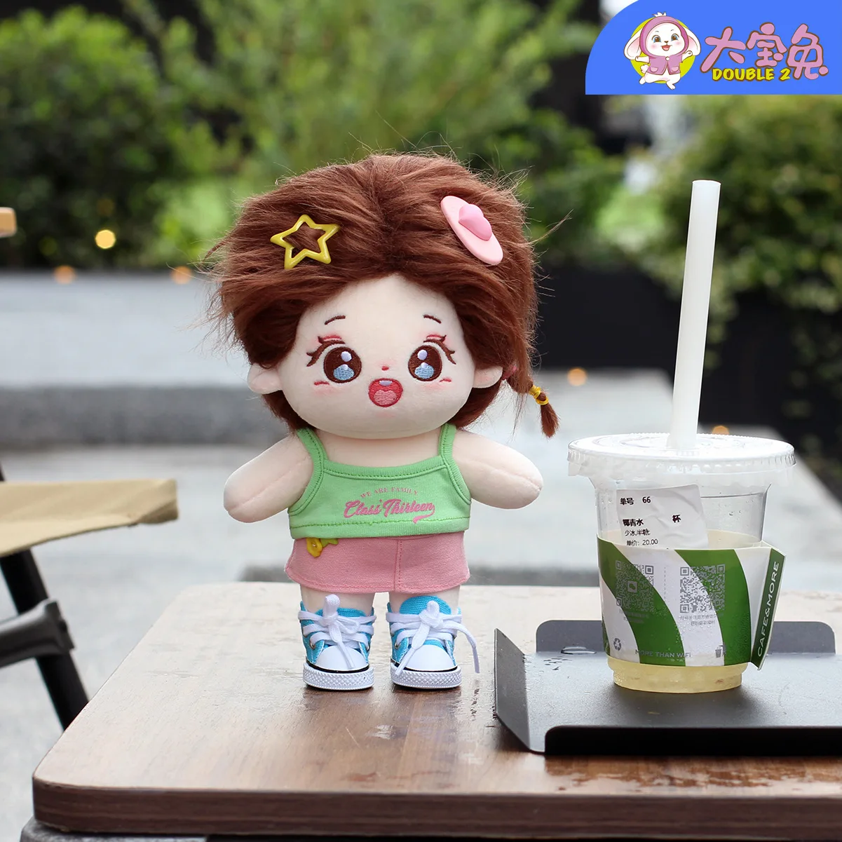 Doll Clothes Mini Candy Color Y2K  Dopamine Style Tank Skirt  Canvas Shoes 20cm/14inch Cotton Stuffed Doll Accessories