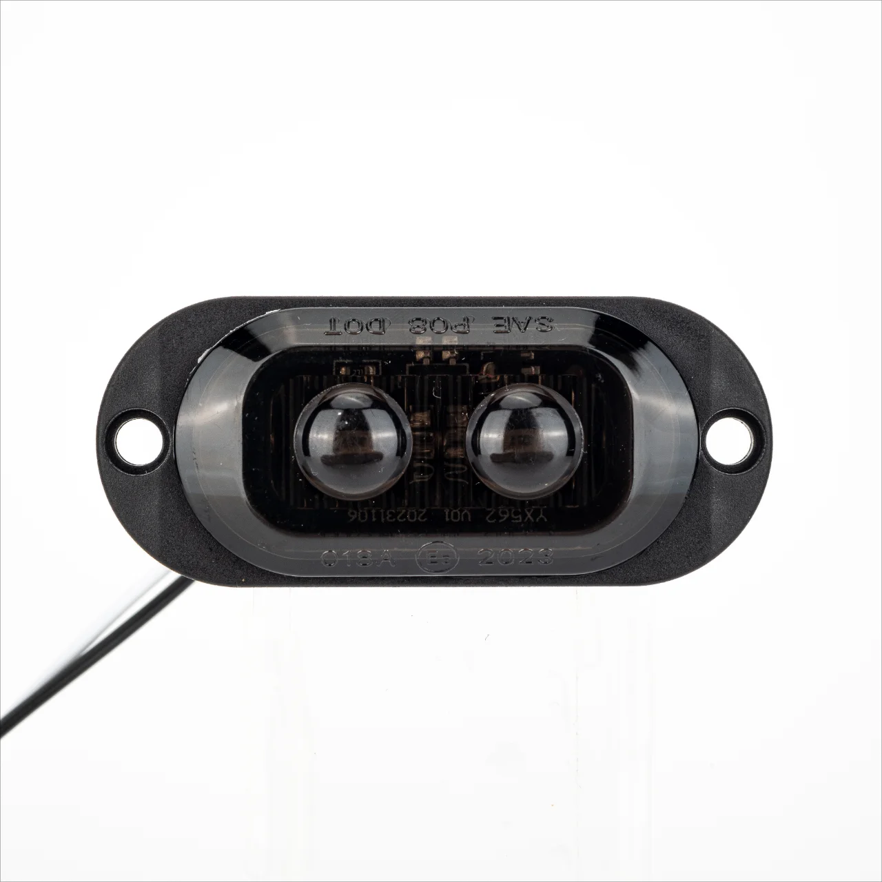 4PCS 2LED Smoked 12-24V Ice Bird Lens Creative Clearance Light Side Marker Light Signal Light for Truck Trailer