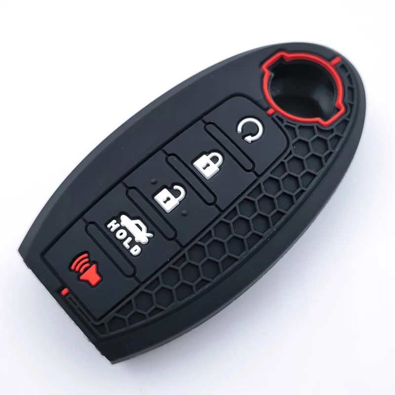 

Silicone Car Key Case Cover Keyless Remote Fob Holder for Nissan X Trail T32 2020 Rogue Patrol Murano Htrail Maxima Accessories