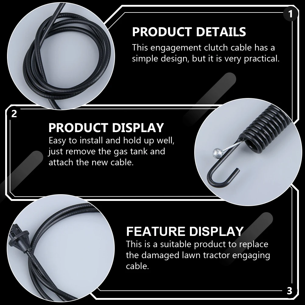

High-Quality Lawn Tractor Engagement Clutch Cable Replacement Durable Easy Install Compatible With Clutch Control Cable For Lawn