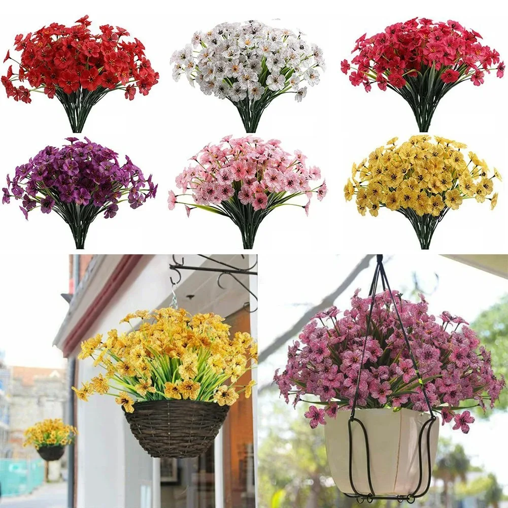 Daisy Artificial Flowers Bouquet Fake Flowers Simulated Plants For Home Room Decor Vase Garden Wedding Decoration Outdoor Floral