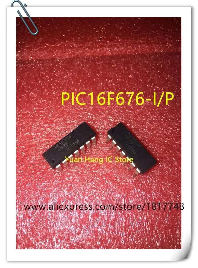 10PCS/LOT PIC16F676-IP PIC16F676-I/P PIC16F676 16F676 DIP-14 New original