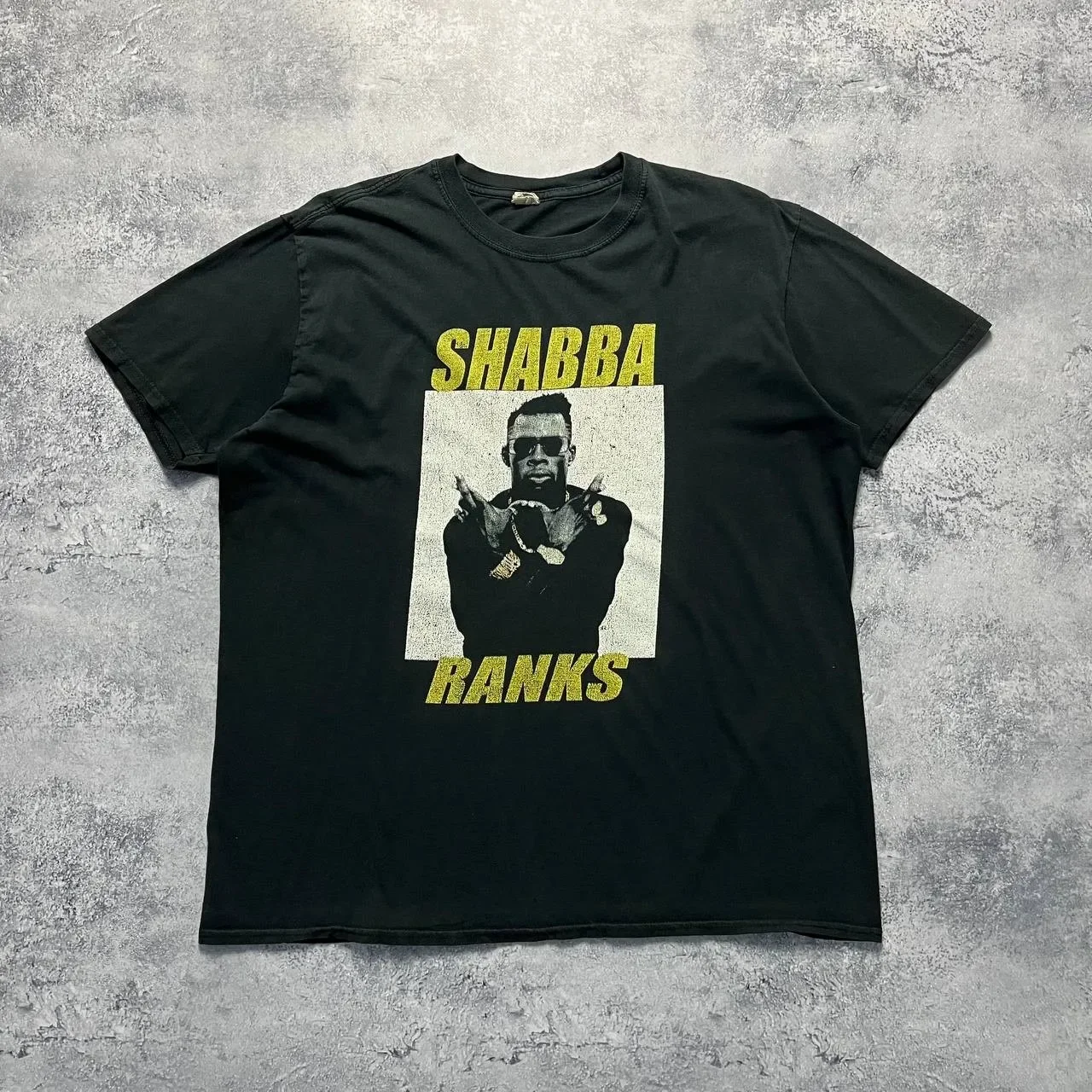 Shabba Ranks Reggae Tee Men's Size XL Short Sleeve Black