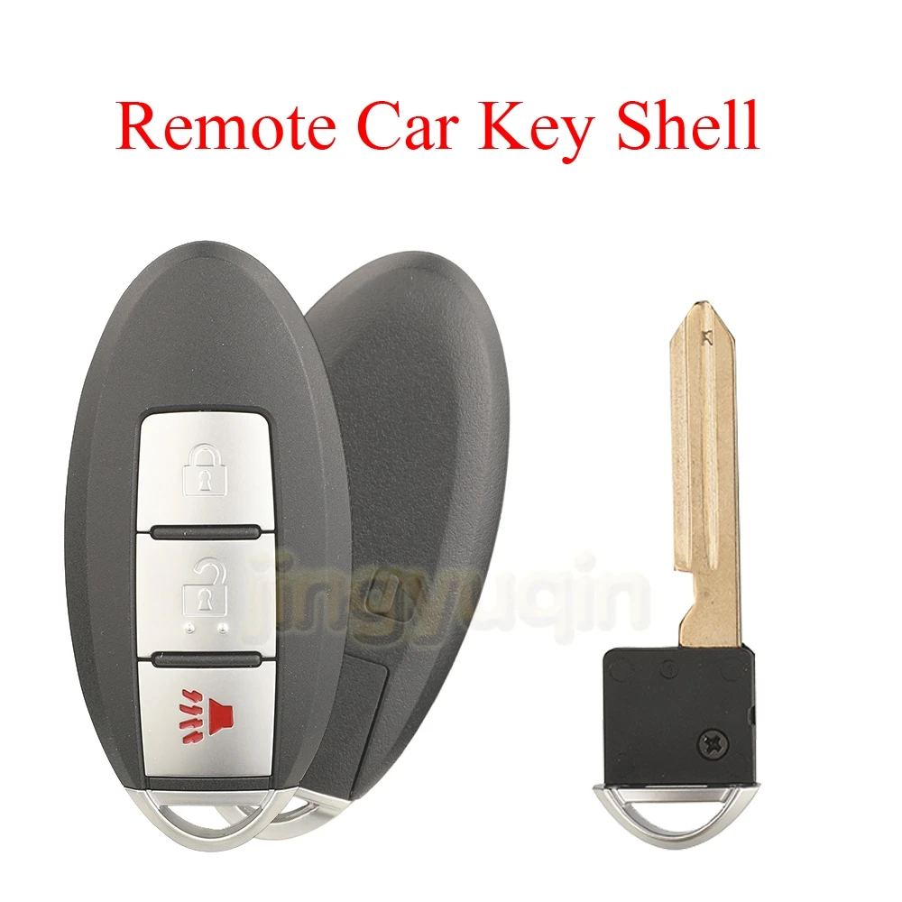 

Jingyuqin корпус дистанционного ключа автомобиля для Nissan Cube Juke Versa Note X-Trail Qashaqai Sunny Juke Altima TIIDA Murano Maxima