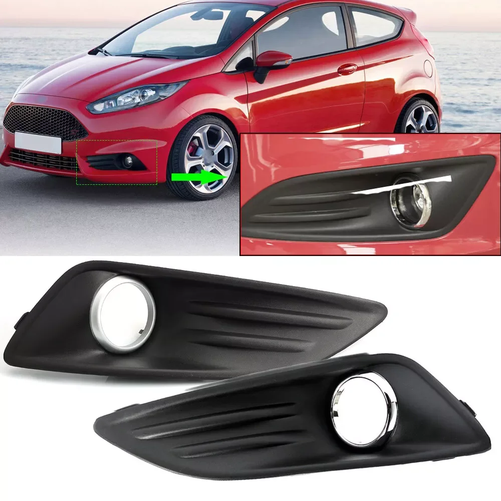 

Car Front Bumper Fog Light Lamp Bezel Frame Cover Grille Frame Cap Left Right For Ford Fiesta 2013 2014 2015 2016 2017 2018 2019