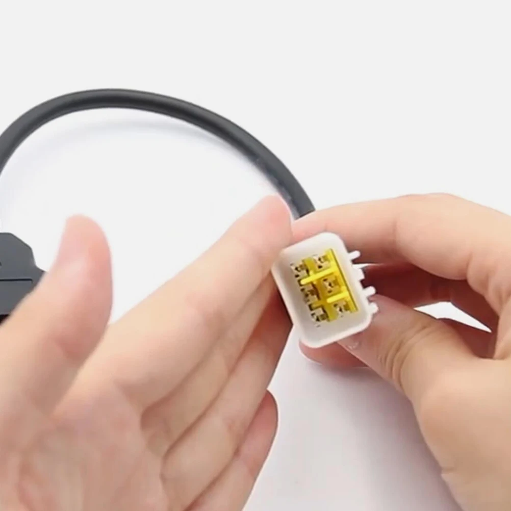 

6 Pin Motorcycle Diagnostic Adapter Cable Fault Detection Engine Repair Durable Sturdy Easy Install High Performance Cable