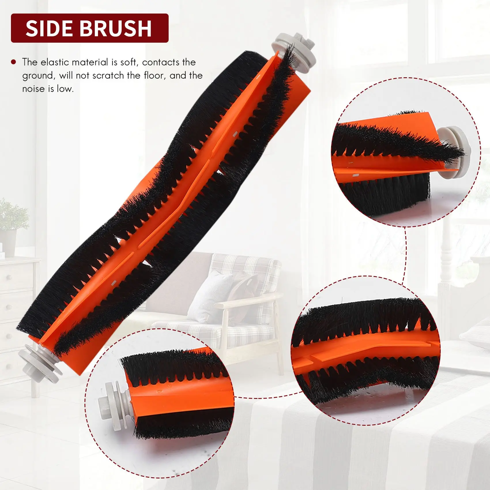 Новый комплект запасных частей из 8 шт. для аксессуаров для роботов 1C, боковой ролик HEPA-фильтр, основная щетка, швабра