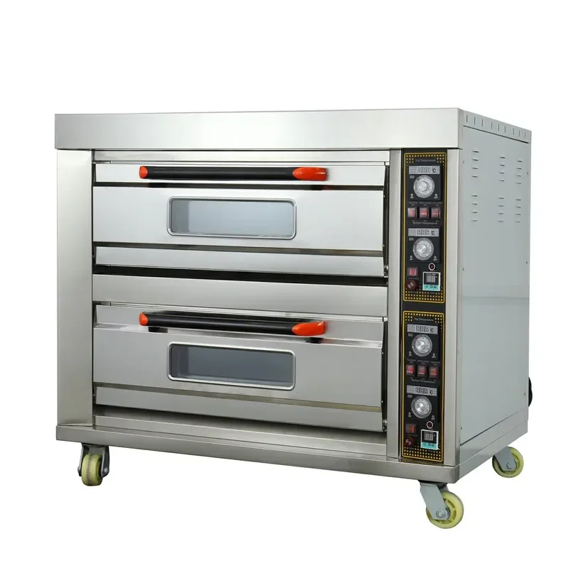 Commercial 2-Deck Electric Oven with 6 Trays with Shelf for Bakery Pizza & Cake Baking Quality Used Industrial Oven