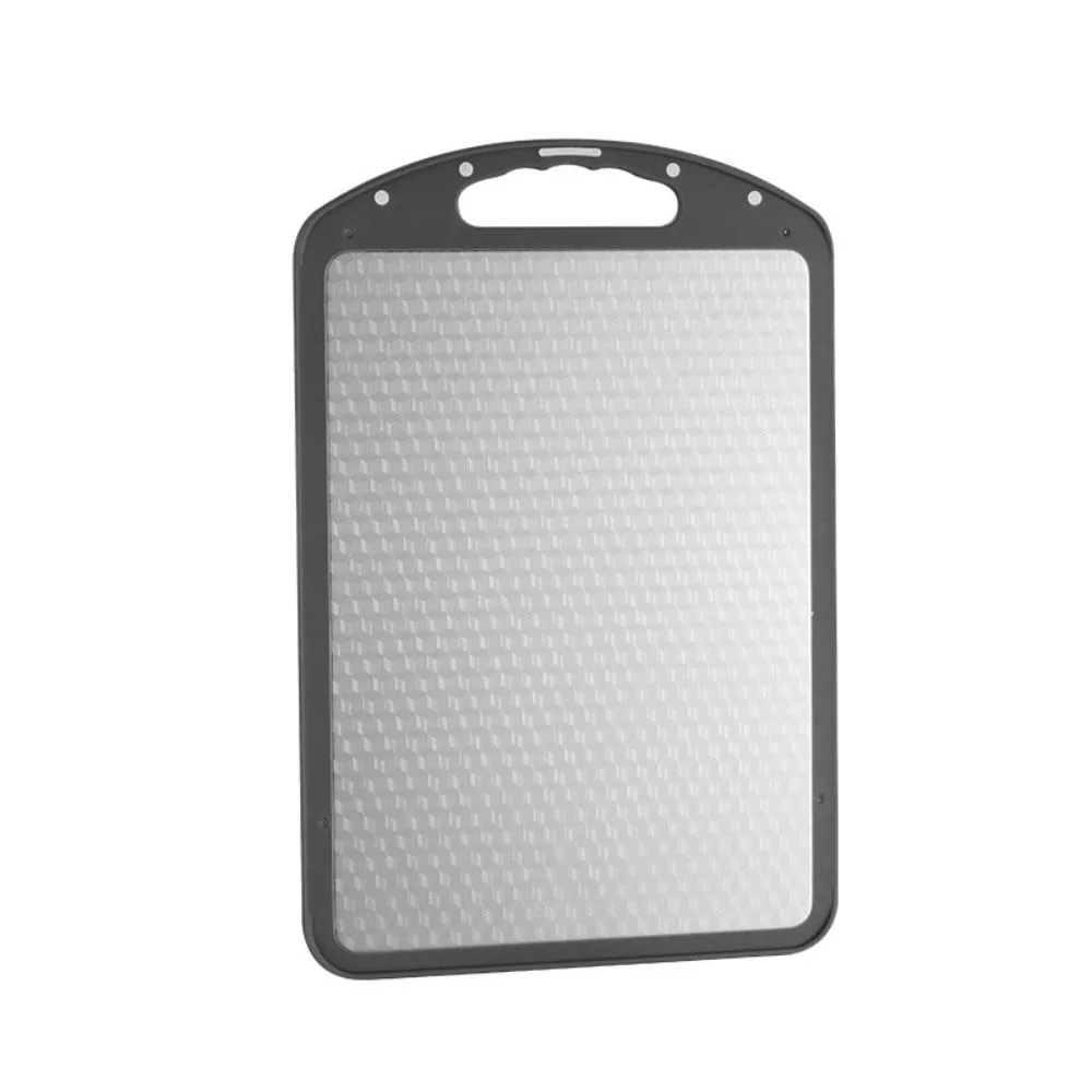

Durable Steel Stainless Steel Cutting Board Portable Design Easy to Clean Double-Sided Chopping Board Compact Size Easy Grip