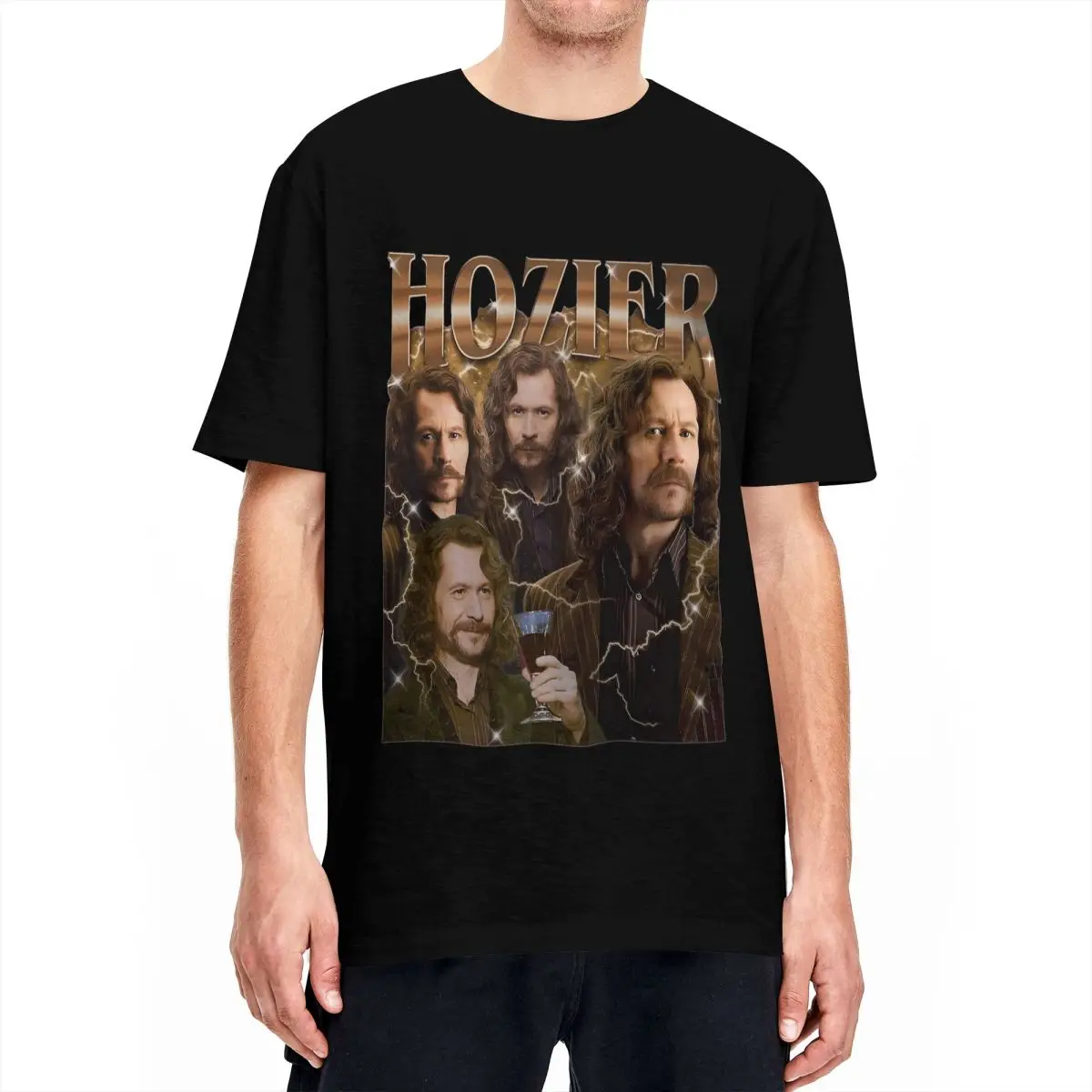 Casual Hozier Funny Meme Tshirts Men Crewneck Short Sleeve Clothing 100%Cotton Summer Tops Shirts