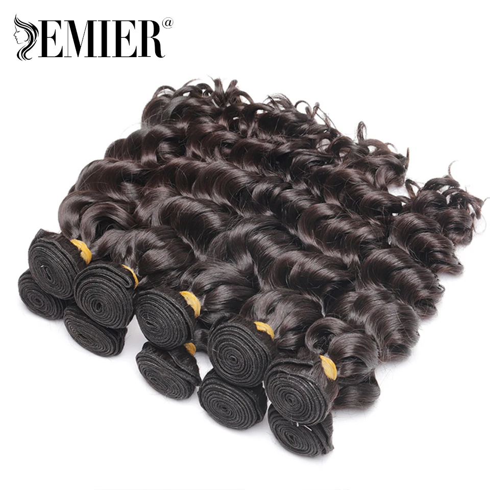 Natural Wave Pacote de Cabelo Humano para Mulheres, Remy Hair Weave Bundles, Extensão do Cabelo Brasileiro, 10-30in, 1 PC, 3 PCs, 4PCs, Deal