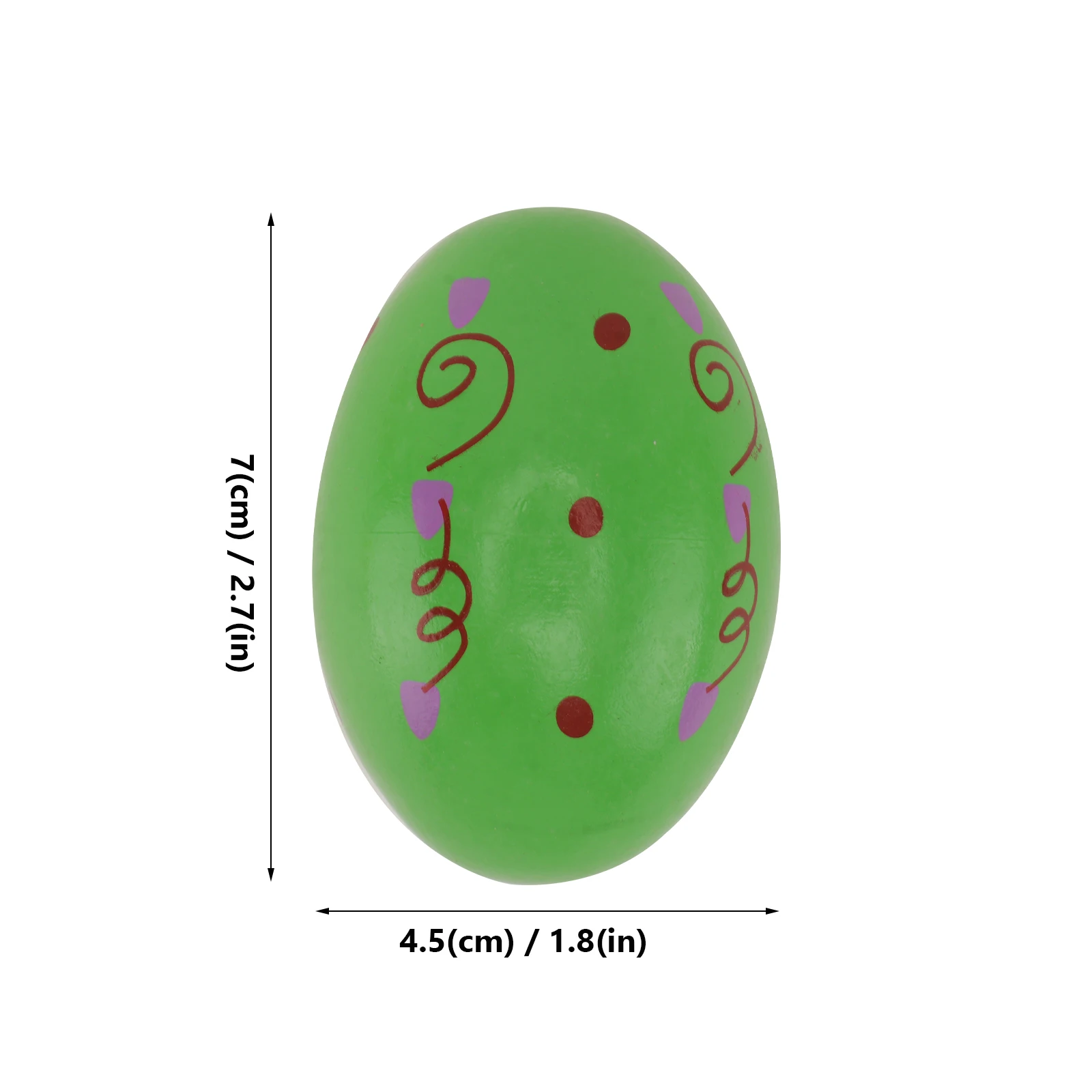 4 Pcs Wooden Sand Eggs 7x4 5cm Random Shaker Toys Musical Instruments Educational Percussion Toy for Kids