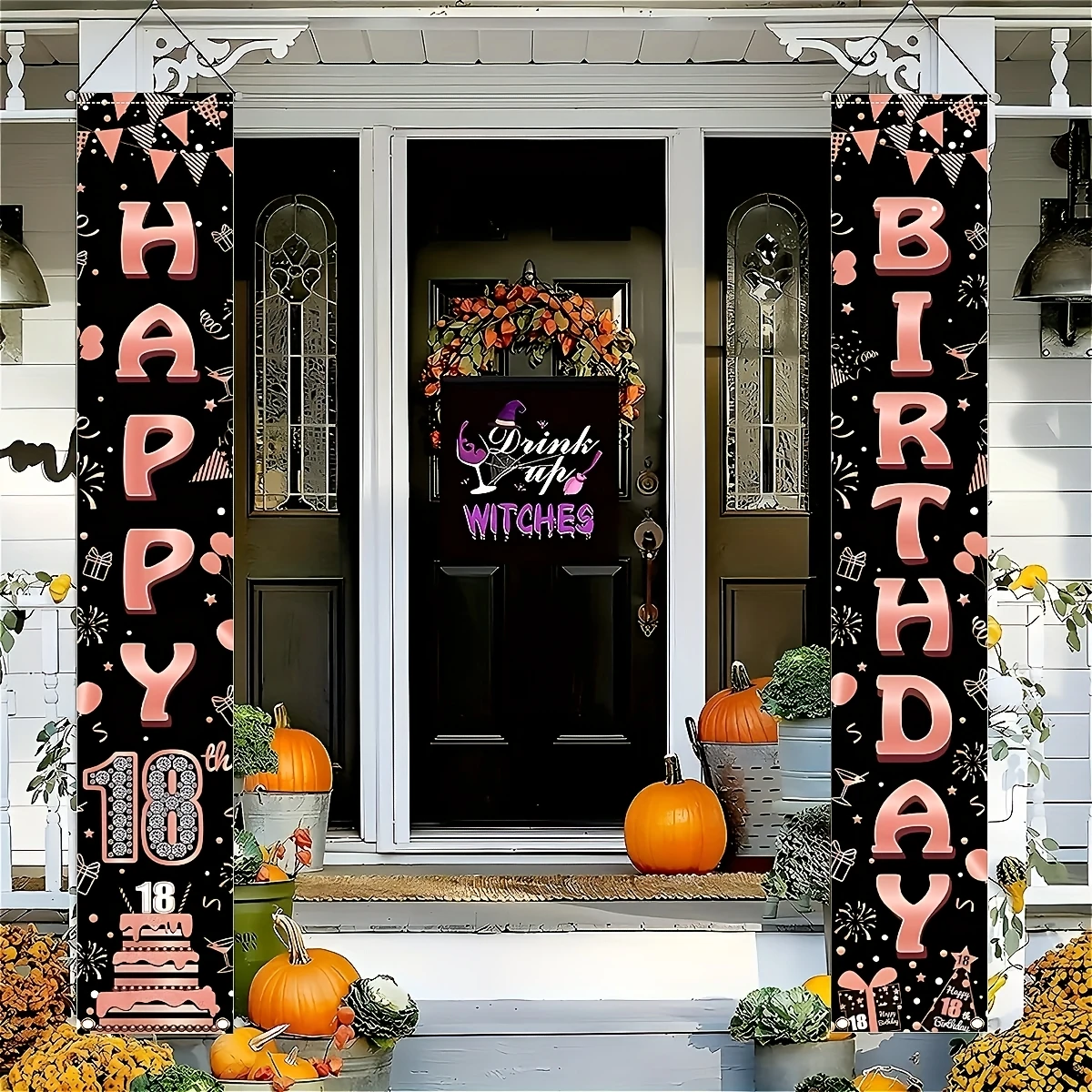 2 szt. banerów na drzwi w kolo – Party Banner Gold recenzja i cena