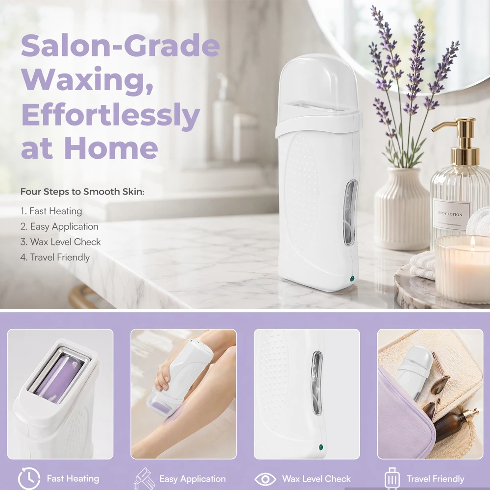 Portable Wax Heating Device Waxing Warmer Rapid Melter Epilator Wax Heater Machine for Hair Removal Depilation