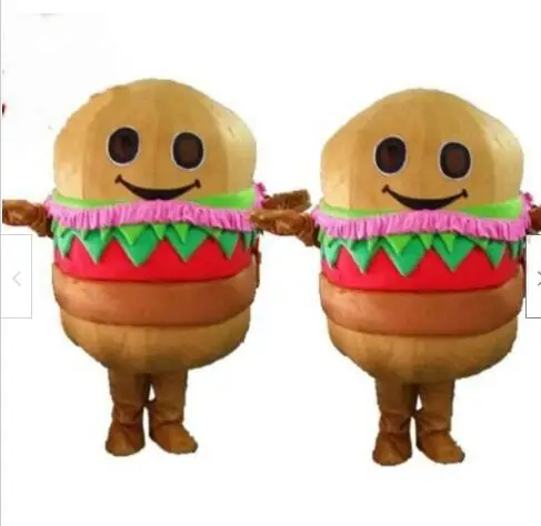 Hot Sale Foam Cute Hamburg Cartoon Mascot Costume Plush Christmas Fancy Dress Halloween Mascot Costume