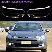 Headlamps Lens Glass Shell Masks Transparent Lampshade Shade Headlight Cover for Citroen C5 2010 2011 2012 2013 2014 2015 2016
