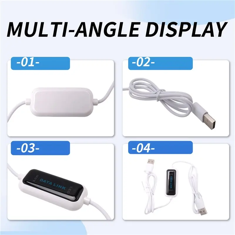 A41Z-USB PC To PC Online Share Sync Link Net Direct Data File Transfer Bridge LED Cable Easy Copy Between 2 Computer