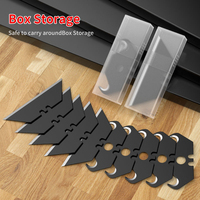 10Pcs Hook Knife Blade Dolphin Acrylic Board PVC Plastic Floor Construction Tool Cutting Horn Carpet Steel