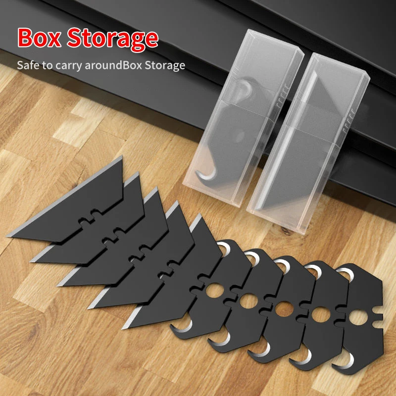 Dolphin Hook Knife Blade Placa Acrílica Pvc Plástico Piso Ferramenta de Construção Corte de Chifre Aço do Tapete 10 Pcs