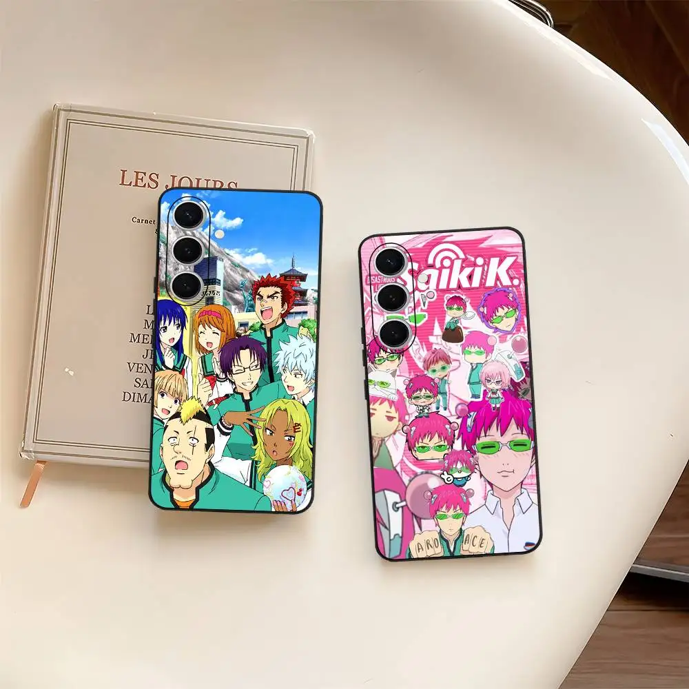 Anime 'Das katastrophale Leben von Saiki K' Handyhülle für Samsung S 24 Fe 25 Ultra Plus 20 Lite 21 30 22 23 24 22 Ultra 5G Fundas