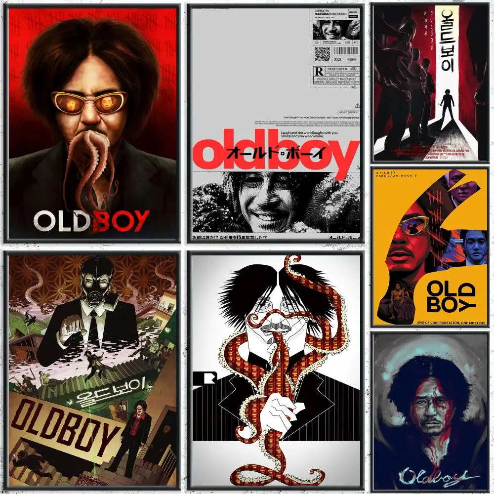 Iconic Movie O-OldboyS Poster HD Self-Adhesive No Residue After Removal Ideal for All Kinds of Wall Decor