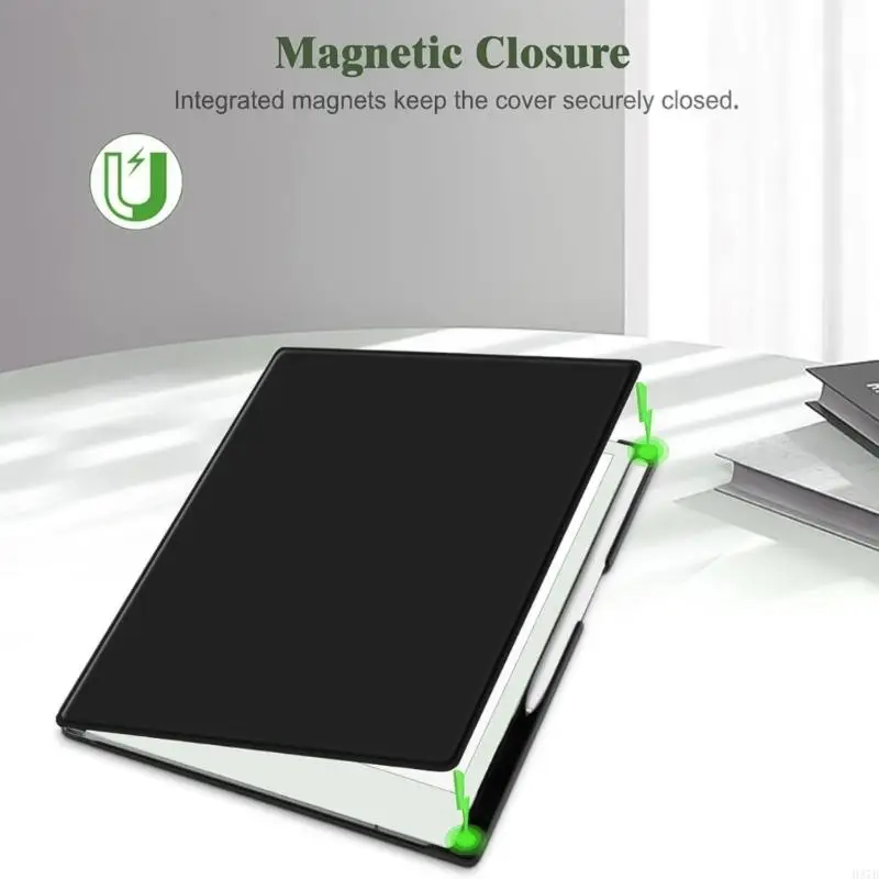 

H37B Tablet Case Artificial Leather Scratch Shockproof Silicone Cover Protector