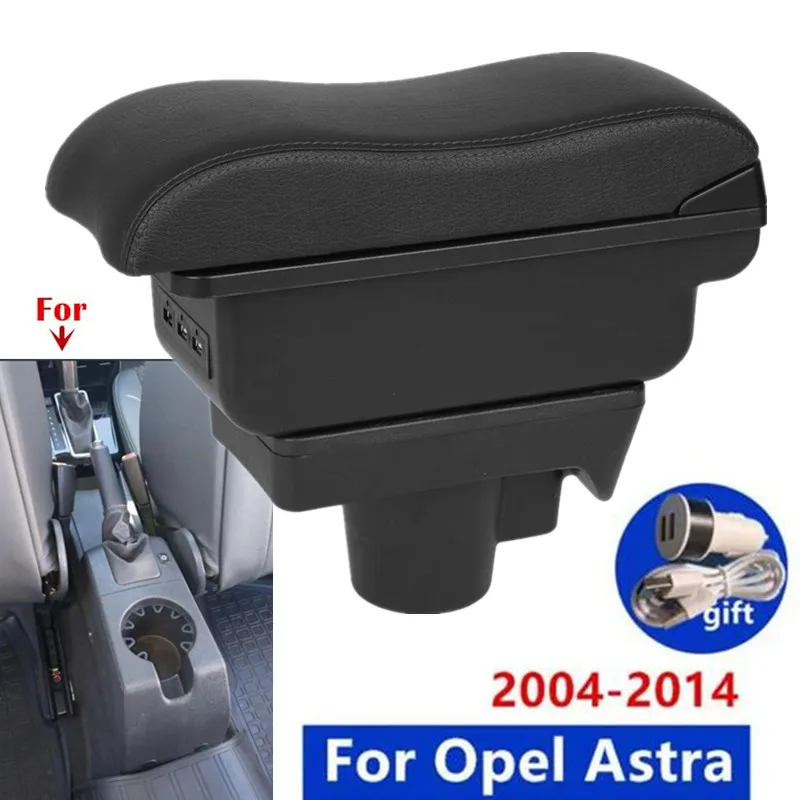For Opel Astra H Armrest Box For Opel Astra 2004-2014 Car Armrest box Storage box Interior Dedicated Retrofit Car Accessories