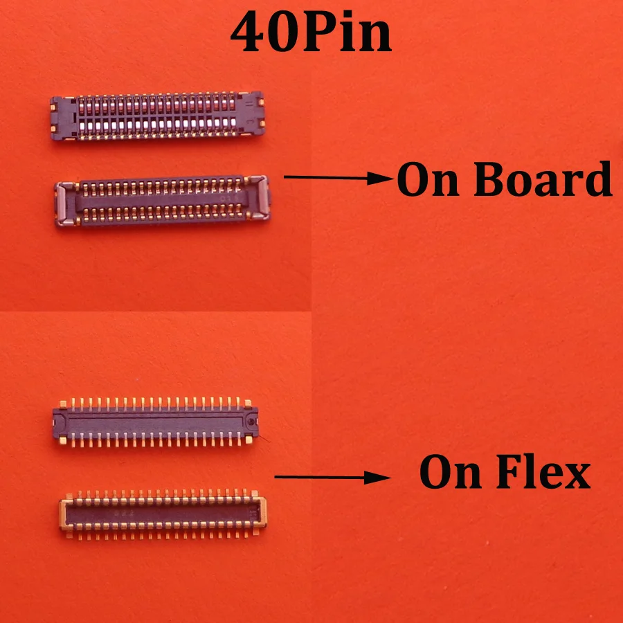 2PCS LCD Display Screen Flex Cable FPC Connector For One Plus OnePlus 6 6T 1+6 1+6T A6000 A6010 Plug Port On Mother Board 40pin