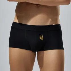 SEOBEAN-Men's Low Rise Dragon Boxer Briefs, Underwear, Year of the Dragon, New