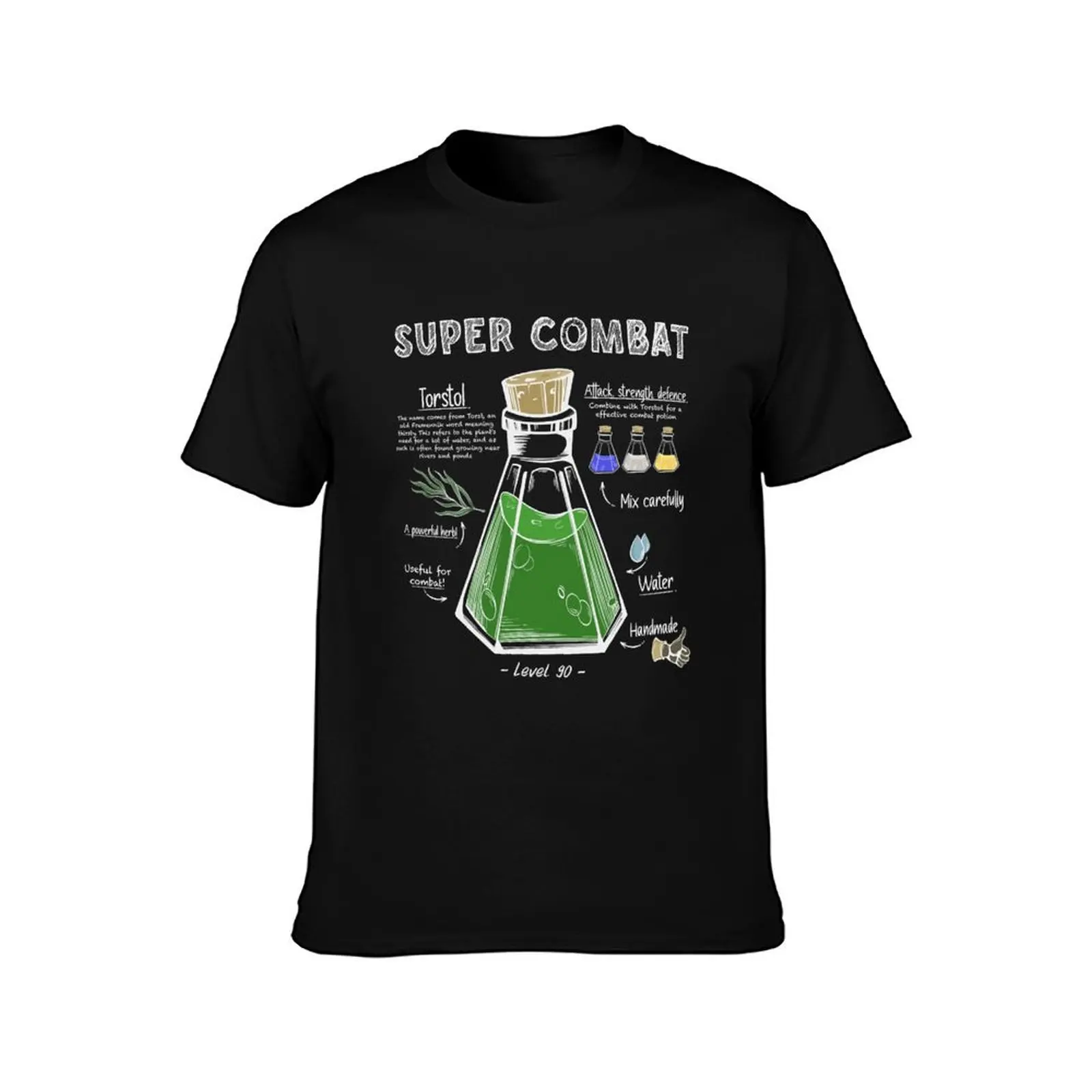 Super Combat Potion Recipe T-Shirt Soft Cotton Print T-Shirt