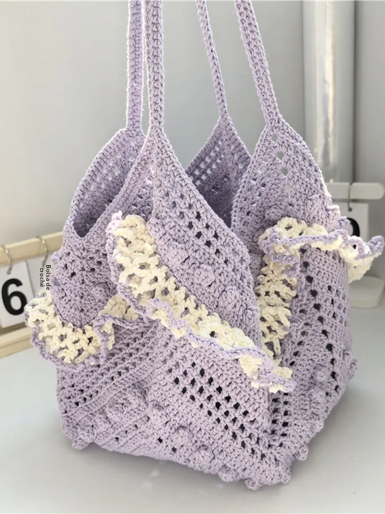 kit-de-materiel-de-tricotage-pour-sac-de-plage-en-fil-de-coton-tisse-a-la-main-kit-de-crochetage-diy-pour-panier-a-bordure-florale-motif-foret-pour-femmes
