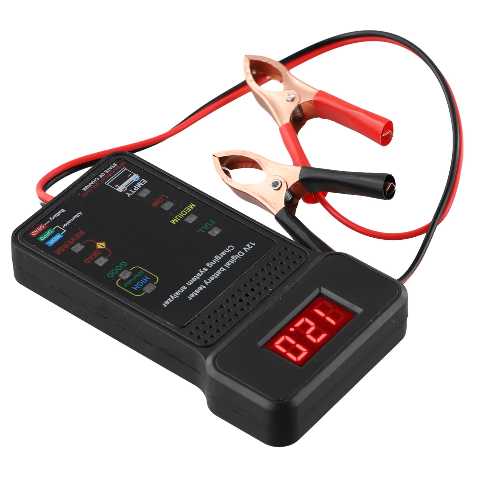 Car Battery Detector Battery Tester Inspection Measurement 12V 1PC 31cm LED Display For Testing Battery Voltage