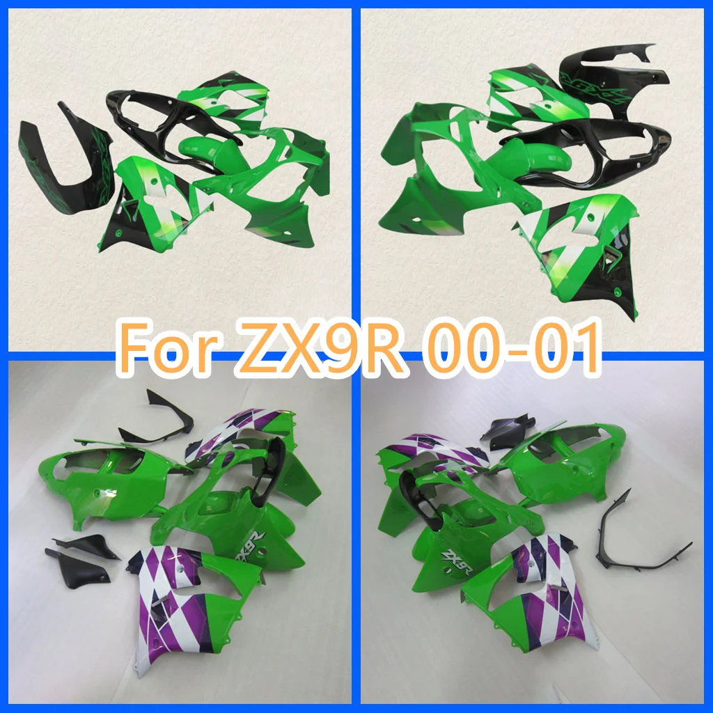 Hot Sale Fairing Kit for Kawasaki 2000 2001 ZX9R ZX-9R 00 01 ZX 9R ABS Road Racing Body Repair Aftermarket Parts  Free Custom