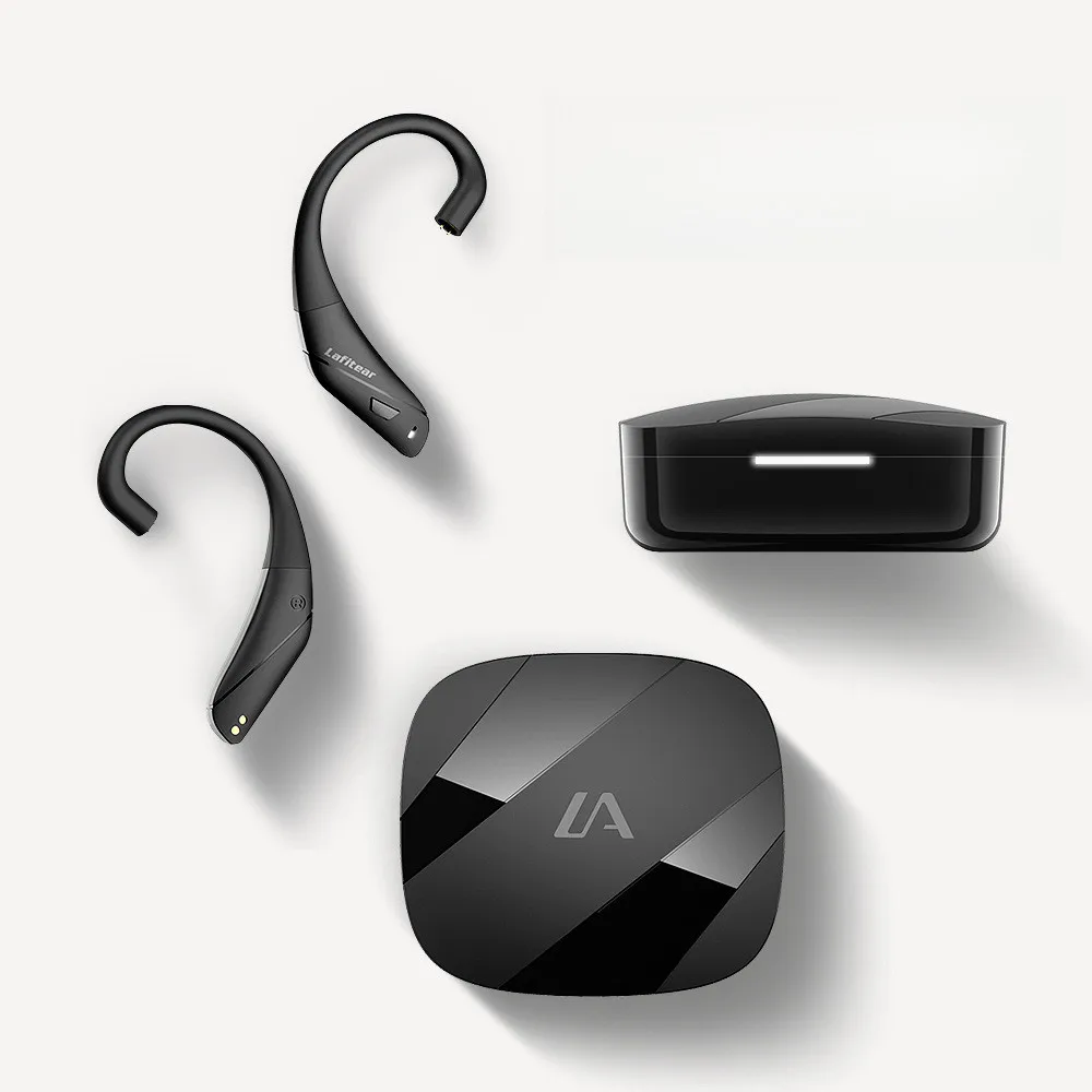 Lafitear LT-BTX Bluetooth 5.3 ワイヤレスアップグレードケーブルイヤホンヘッドセットイヤーフック充電ケース付き QDC Cpin IMEs