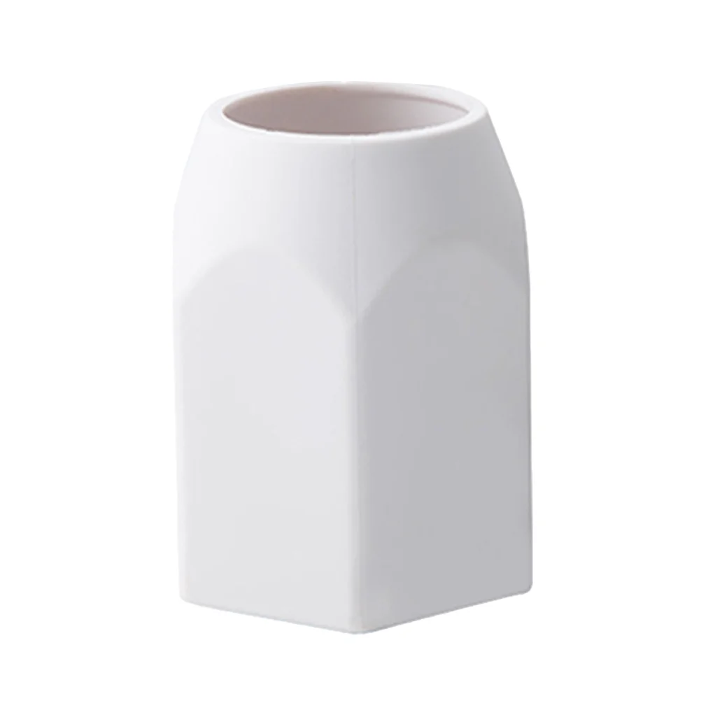 

Pen Holder Silicone Desktop Organizer White for Pencils Rulers Writing Tools Stationery Storage Keep Desk Neat Ideal Gift and