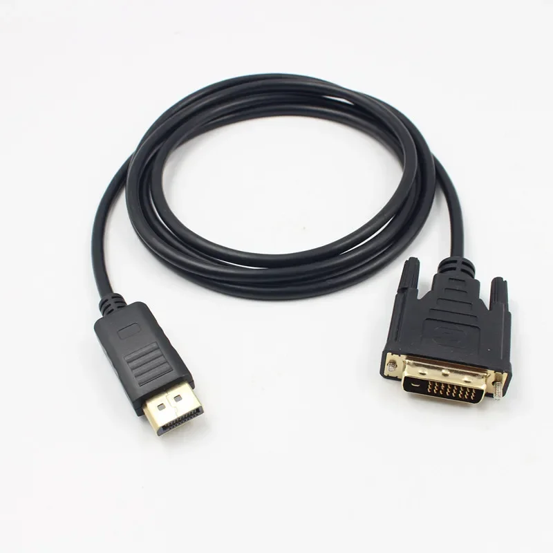 1.8m 1080P DP To DVI Adapter Cable Displayport To DVI 24+1 Single Head Adapter Cable Supports Monitor Projector