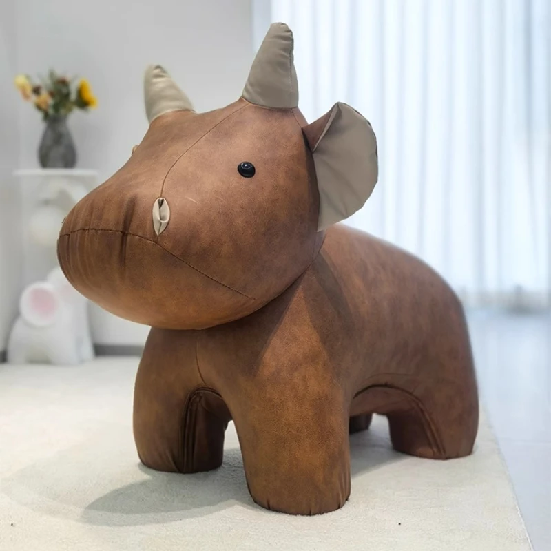 

Cow stool, shoe change stool, creative housewarming gift, animal modeling floor-to-ceiling ornament, living room soft decoration