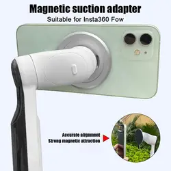 For Insta360 Flow Magnetic Adapter Stabilizer Gimbal Magnetic Mount For MagSafe Smart Phones Camera Expansion Mount Accessaries