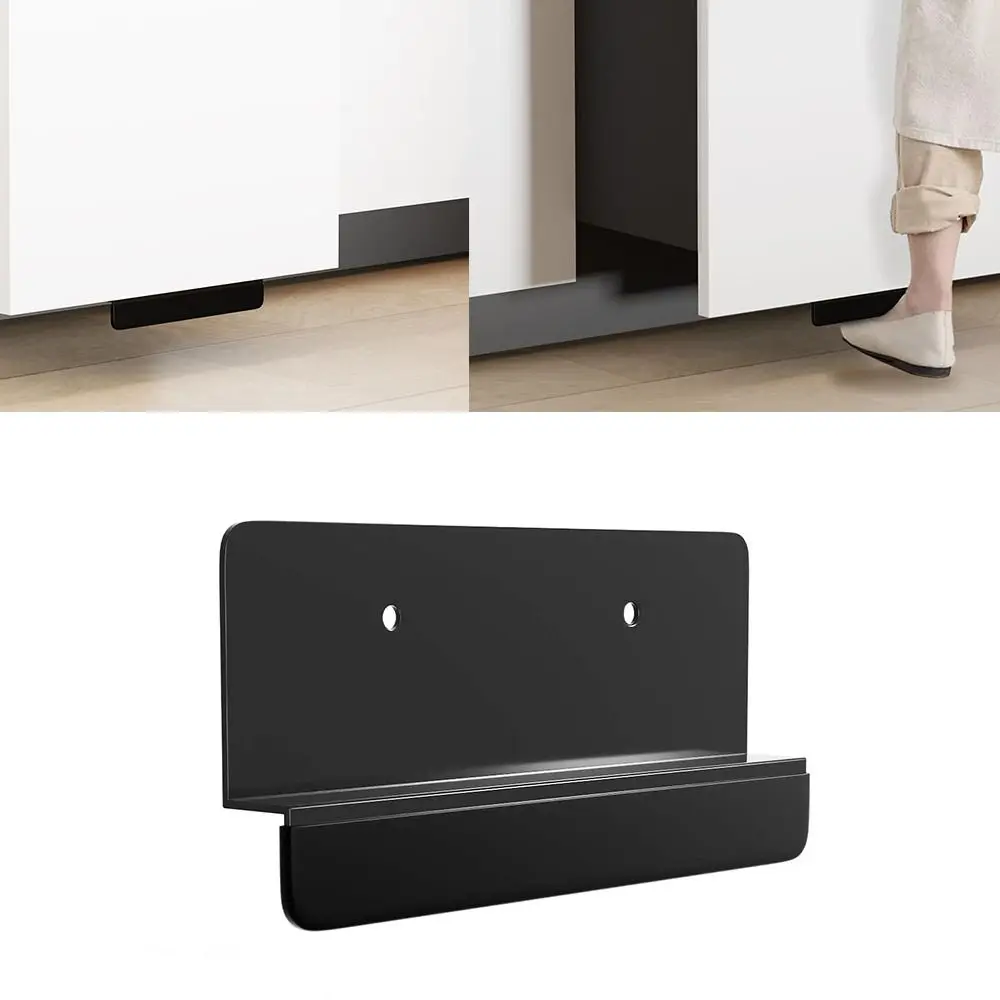 

New Free Design Cabinet Foot Pull Trash Drawer Carbon Steel Trash Cabinet Foot Pull Touchless Hands Bracket Home Hardware