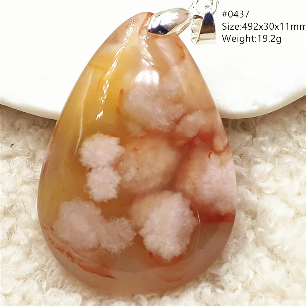 

Natural Cherry Orange Agate Bead Pendant Women Men Necklace Rectangle Gift Red Yellow Agate Pendant Water Drop Jewelry AAAAA