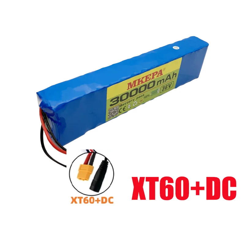 10S3P 36V 30Ah Lithium battery pack,For Kugoo S2 / S3 / S4 / M2,etc,,equipped with BMS,Balanced charging XT30 JST 42V XT60