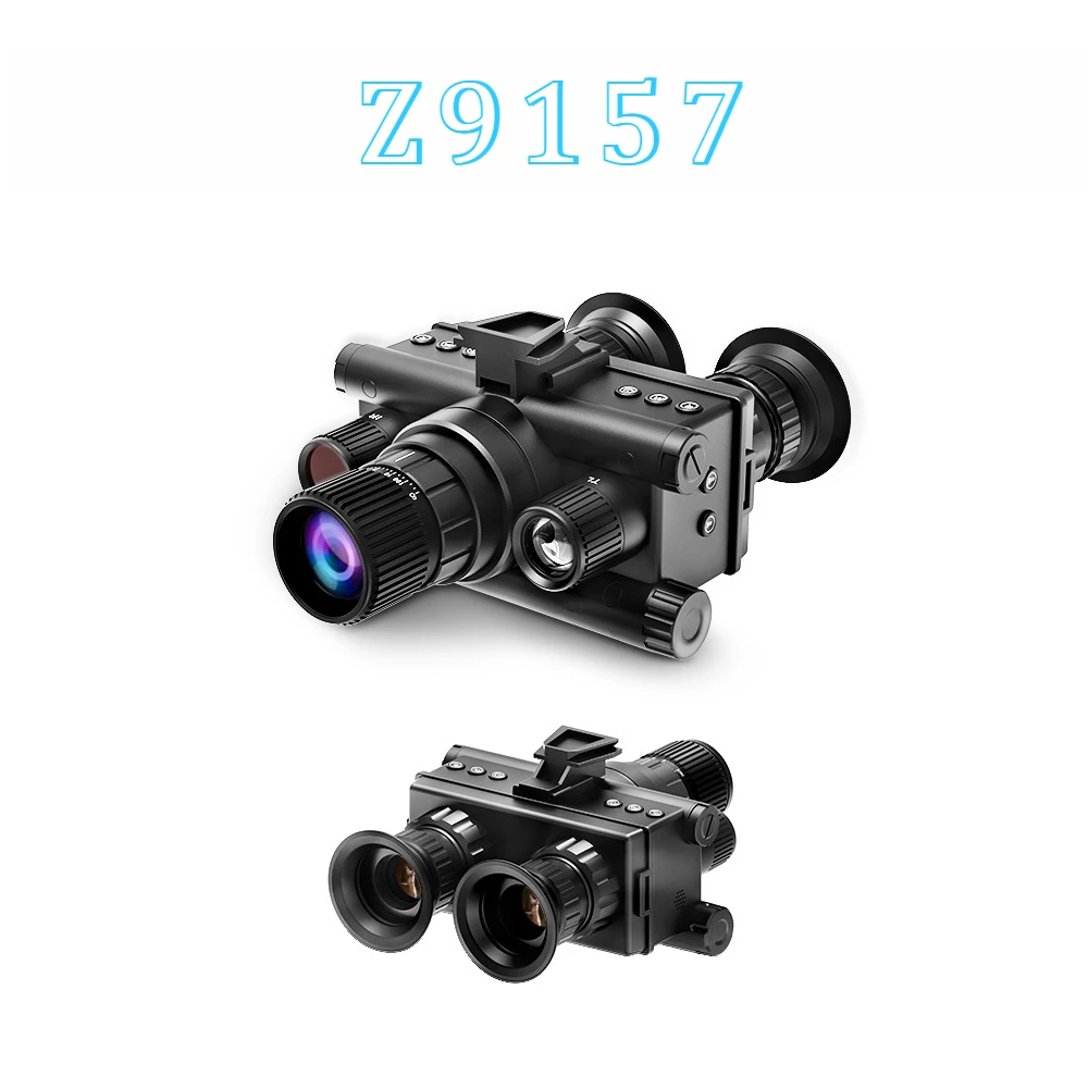 Z9157 with Tactical Light Binocular Monocular Infrared Night Vision Support Head-mounted Telescope 5x TFT Ultra High Definition
