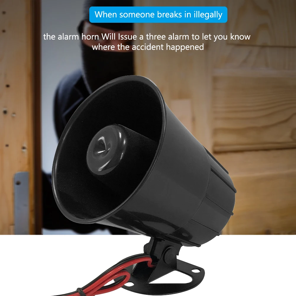 125dB Loud Warning Alarm Siren Universal for Car Auto Motorcycle Truck 12V 24V