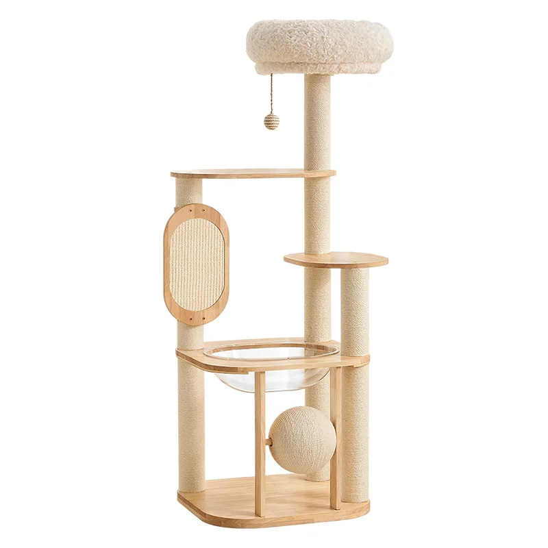 

Многофункциональный комплекс для кошек: лежанка, когтеточка из сизаля, устойчивая к царапинам, для нескольких кошек