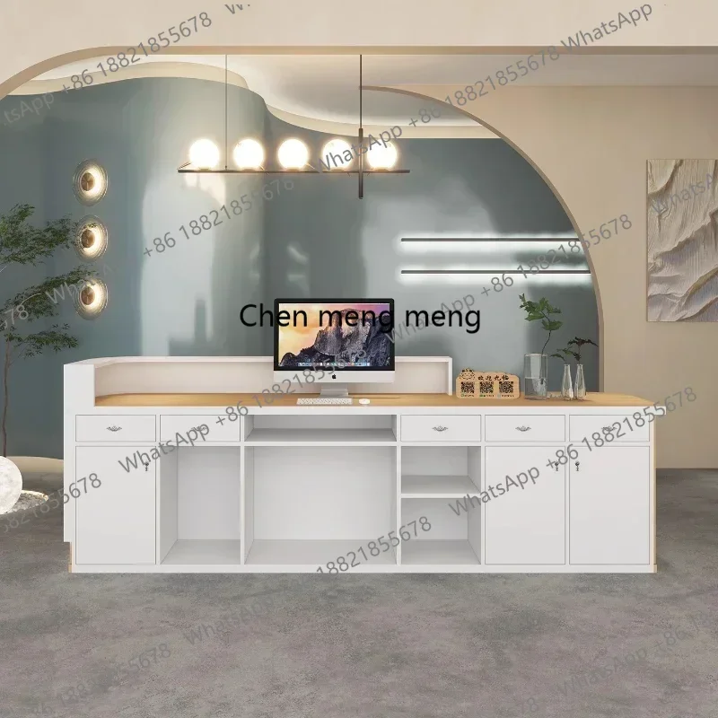 New arriveluxury salon reception desk lada recepcyjna pulpit for church Help desk reception for salon business modern office fur
