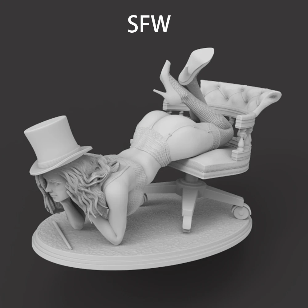 1:24 Belle Zatana FUTA, modelo impreso en 3d, Kit de modelo de figura sin pintar de resina NSFW, Kits Gk de garaje en miniatura, juguetes Diy sin montar